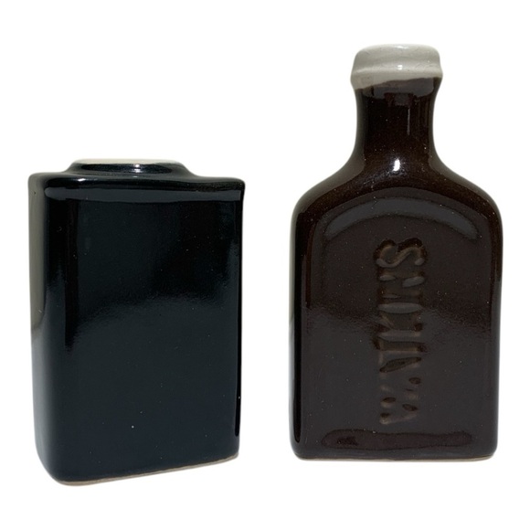 Vintage Watkins Brand Ceramic Salt & Pepper Shakers - Picture 2 of 4